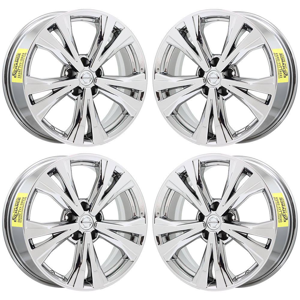 18" Nissan Rogue Bright Chrome wheels rims Factory OEM 2017 2018 2019 set 62747